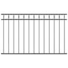 vidaXL Element Ograje ASSEN 170 x 80 cm Jeklo Siva