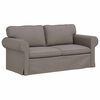 vidaXL Kavč 2 pcs Taupe 175 x 82 x 80 cm blago