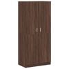 vidaXL Garderobna omara rjavi hrast 90x52x200 cm konstruiran les