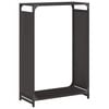 vidaXL Stojalo za drva črno 60x28x90 cm hladno valjano jeklo