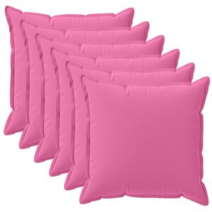 vidaXL Blazina 6 kos HOUTEN Roza 30 x 30 cm Poliester