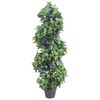 vidaXL Umetna rastlina lovorovo drevo z loncem zelena 120 cm