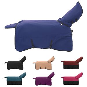 vidaXL Konjski pla&scaron;č Temno zelena in črna 105 cm Poliester