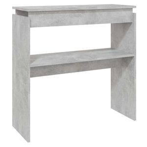 vidaXL Konzolna mizica betonsko siva 80x30x80 cm inženirski les