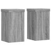 vidaXL Stojalo za rastline 2 kosa siva sonoma 10x10x18 cm inž. les