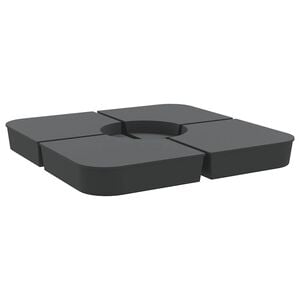 vidaXL Komplet podstavka za senčnik za križna stojala 100 kg PP
