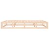 vidaXL Posteljni okvir 135x190 cm trden les