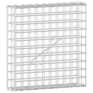 vidaXL Gabion z 5 mm žico in mrežo 5x5 cm 50x10x50 cm Pocinkano jeklo