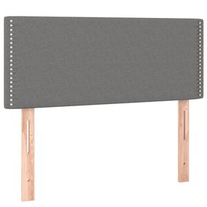 vidaXL Posteljno vzglavje temno sivo 80x5x78/88 cm blago