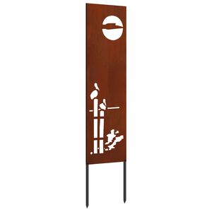 vidaXL Zaslon za zasebnost v vrtu Ureznine Rjav 32 x 140 cm