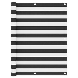 vidaXL Balkonsko platno antracitno in belo 120x500 cm oksford blago