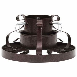 vidaXL Stojalo za novoletno jelko antično bakreno 29x29x15,5 cm