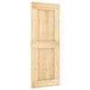 vidaXL Drsna vrata NARVIK Naravna in črna 80 x 210 cm (213,5 cm)