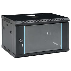 vidaXL Omrežna omarica 6U 19" IP20 600x450x375 mm