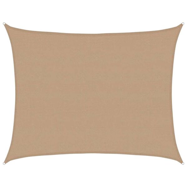 vidaXL Senčno jadro 160 g/m&sup2; taupe 6x7 m HDPE