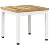 vidaXL Klubska miza Bela 40 x 40,5 x 36 cm Masiven les akacije