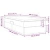 vidaXL Postelja z dodatnim prostorom za shranjevanje in vzmetnico