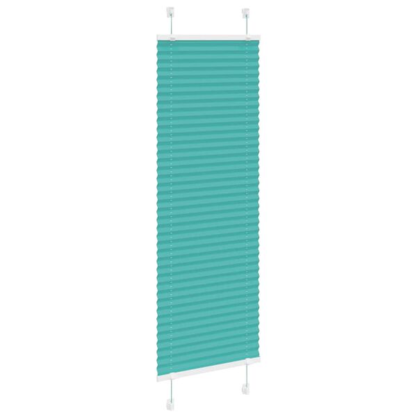vidaXL Plisirana žaluzija Petrol Green 40x100 cm &Scaron;irina tkanine