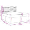 vidaXL Box spring postelja z vzmetnico svetlo siva 200x200 cm blago