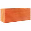 vidaXL Vrtno cvetlično korito vo&scaron;čeno 110x40x45,5 cm trdna borovina