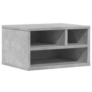 vidaXL Stojalo za tiskalnik betonsko siva 40x32x22,5 cm inženirski les