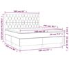 vidaXL Box spring postelja z vzmetnico modra 160x200 cm blago