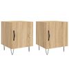 vidaXL Nočna omarica 2 kosa sonoma hrast 40x40x50 cm inženirski les