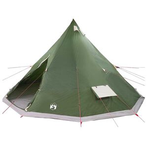 vidaXL Tipi &scaron;otor s streho Zelena 560 x 560 x 300 cm tafeta