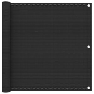 vidaXL Balkonsko platno antracitno 90x300 cm HDPE