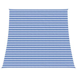 vidaXL Senčna platna Modra in bela 4 / 5 x 4 m HDPE
