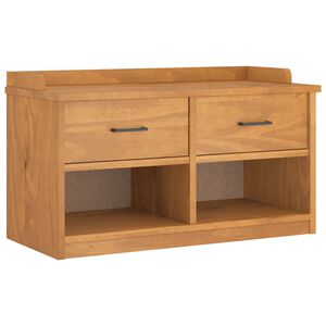 vidaXL klop v preddverju "SANDNES" 87x40x50 cm masivni les bor