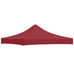vidaXL Streha za vrtni &scaron;otor 3x3 m bordo 270 g/m&sup2;