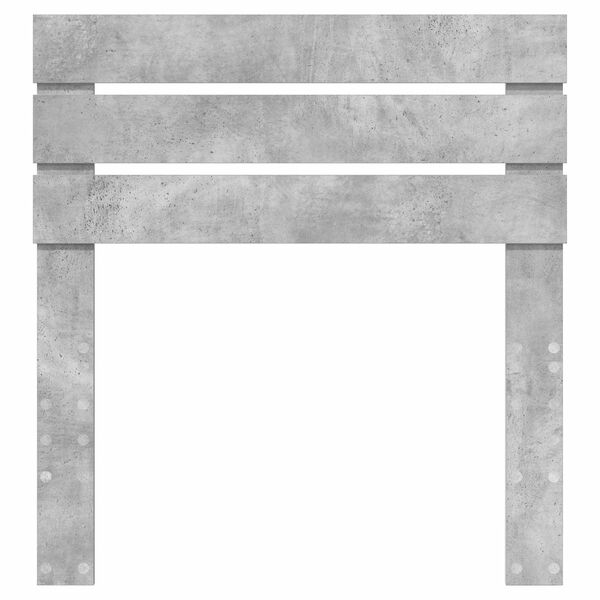 vidaXL Vzglavje Betonsko siva 90 cm Konstruiran les