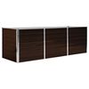 vidaXL Visoka greda rjava 240x80x77 cm pocinkano jeklo