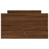 vidaXL Posteljni okvir s predali rjavi hrast 100x200 cm
