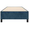 vidaXL Posteljni okvir z vzmetmi temno moder 80x200 cm žamet