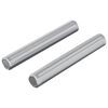 vidaXL Navojna palica 2 kos Srebrna 8 x 55 mm Jeklo