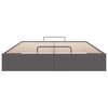 vidaXL Otomanski posteljni okvir brez vzmetnice siv 140x190 cm