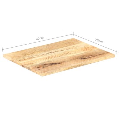 vidaXL Mizna plošča iz trdnega mangovega lesa 25-27 mm 80x70 cm