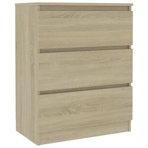 vidaXL Komoda sonoma hrast 60x35x76 cm konstruiran les