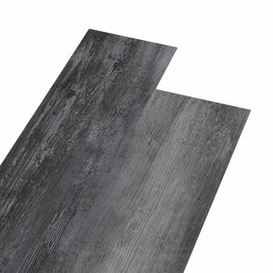 vidaXL Samolepilna talna deska 32 pcs Sijajni sivi 4,46 m&sup2; PVC