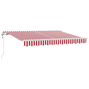 vidaXL Retraktilna tenda Rdeča 250 x 200 cm blago