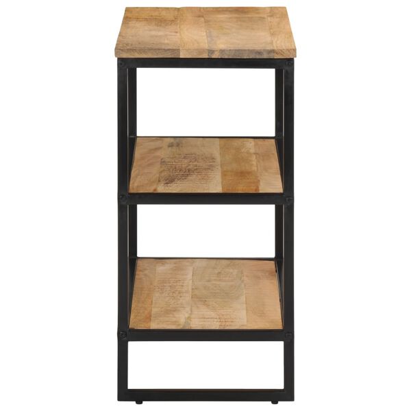 vidaXL Konzolna mizica 70x35x70 cm trden neobdelan mangov les