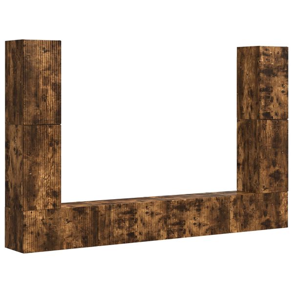 vidaXL 4 pcs Dimljeni oreh