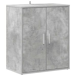 vidaXL Omarica za čevlje betonsko siva 60x35x70 cm iverna plo&scaron;ča
