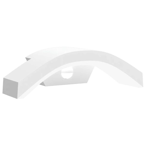 vidaXL Zunanja LED stenska senzorska svetilka bela tlačno lit aluminij