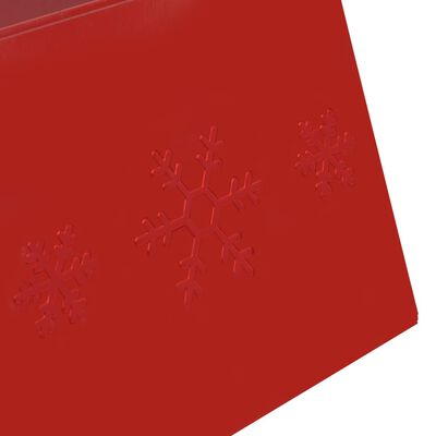 vidaXL Podloga za novoletno jelko rdeča Ø68x25 cm