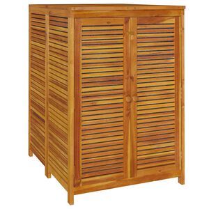 vidaXL Vrtna &scaron;katla za shranjevanje 70x87x104 cm trden akacijev les
