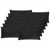 vidaXL Prevleka za blazino 12 kos HOUTEN Črna 40 x 80 cm Flanel