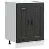 vidaXL Osnovna omarica za umivalnik Kalmar črna 60x46x81,5 cm